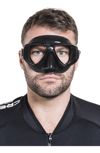 Visor Cressi Perla Apnea, Buceo, Snorkeling Negro - Pvr