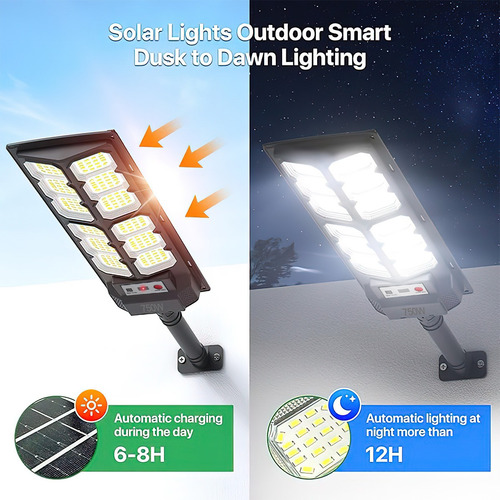 Lámparas Luz Solar Exterior Jardín Luminaria Led Solar 2pack