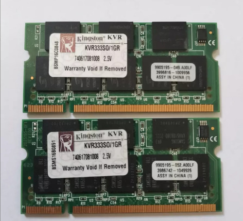 Memória Kingstone Ddr1 1gb Pc2700 333mhz Para Net/notebook (Usado)