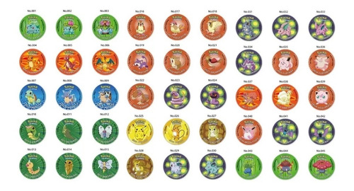 Colección Completa De Tazos Pokemon Retro