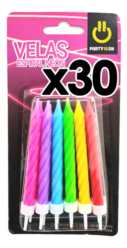 Velas P Pastel Colores Mayoreo Cumpleaños Velitas Fiesta -