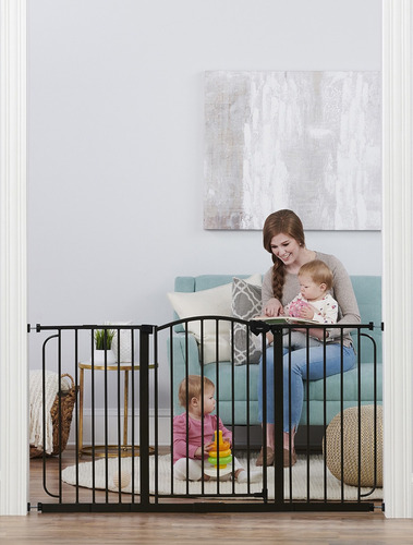 Imagen 3 de 4 de Puerta De Seguridad Para Niños Y Mascotas Extra Ancha
