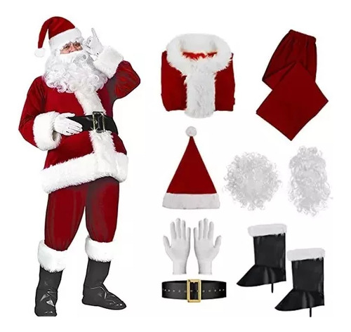 Mc Traje De Papá Noel De Navidad For Hombre Y Mujer