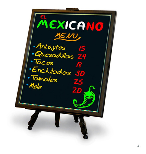 Pizarron Luminoso Fluorescente Led Royal Anuncio Publicidad