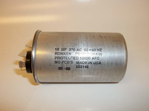 Ronken Ppk Uf Vac Motor Run Capacitor Round Metal Can