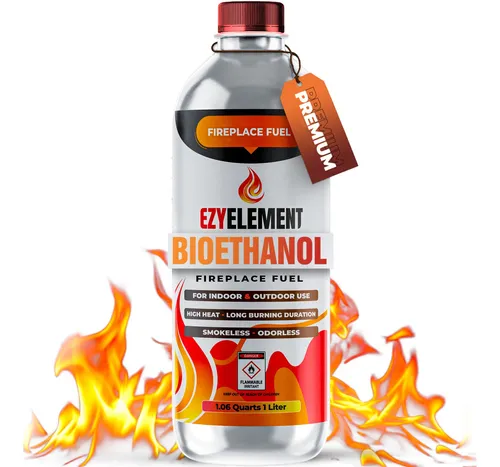 Combustible De Bioetanol Ezyelement, 1 Litro, Combustión Lim