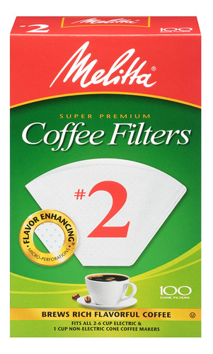 Filtros De Caf&eacute; En Forma De Cono, De Melitta