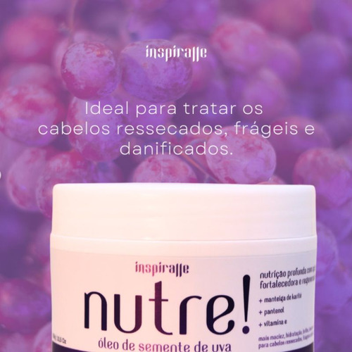Kit Trio Semente Uva Shampoo Condicionador Máscara Inspirale