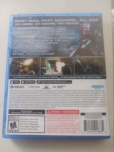 Robocop Rogue City Ps5 Fisico Nuevo