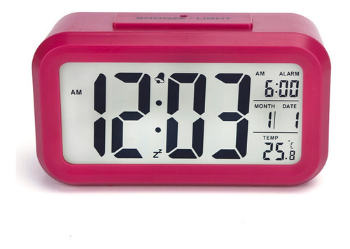 Reloj Digital Alarma Numeros Grandes Fechador Luz Led Colore