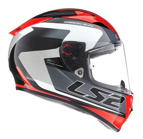 Casco Integral Ls2 323 Arrow Compete Blanco Rojo Bamp Group