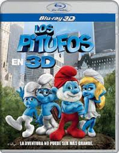 Los Pitufos Pelicula Blu Ray 3d Original Nueva Sellada