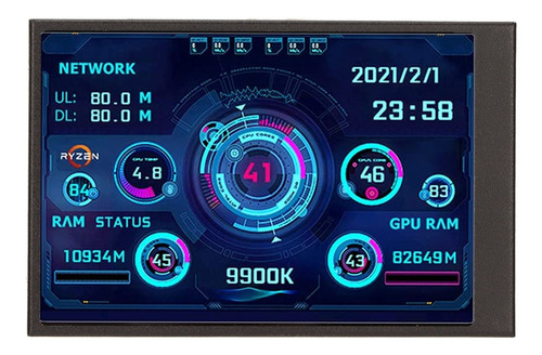 Funda Para Pc Mini Itx, Monitor De Datos De Cpu, 3,5 Pulgada
