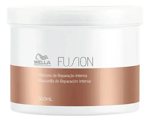 Máscara Wella Fusion Reconstrutora 500ml Cabelo Forte e Revitalizado