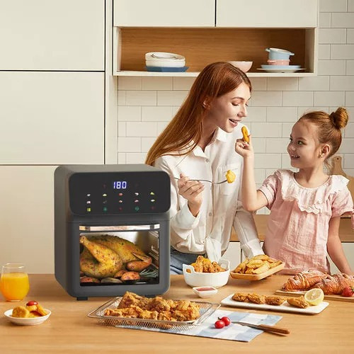 Freidora De Aire Digital Multifuncional Air Fryer 10l,negro