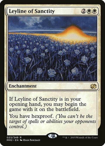 Magic Mtg Leyline Of Sanctity Modern Masters: 2015 Edition