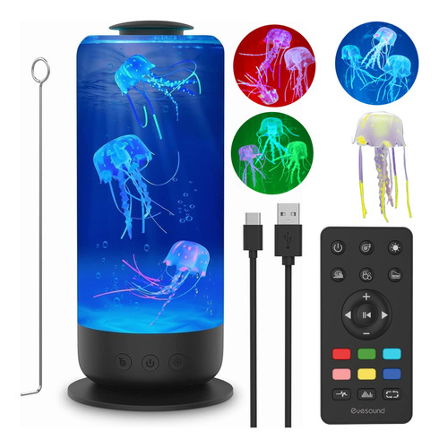 Jellyfish Lámpara De Lava Con Altavoz Bluetooth