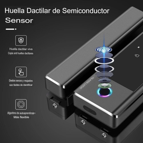 Cerradura Electrónica: Puertas De Vidrio De Doble Cara (4 Mé