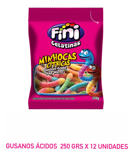 Gomitas Fini Sabores 250 Grs X 12 Unidades Solo Envio