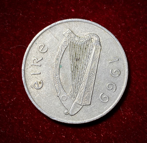 Moneda 10 Peniques Irlanda 1969 Km 23 (Usado)