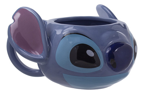 Taza Paladone Disney Stitch Stitch, 450 Ml, Color Negro