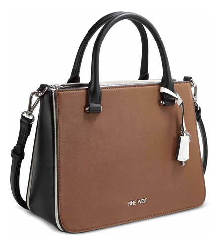 Bolsa Para Dama Tipo Satchel Nine West Camel Nym531706