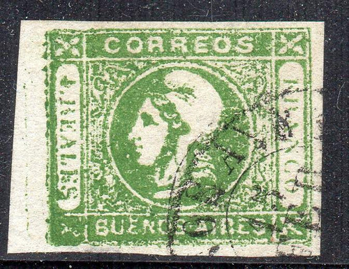 Buenos Aires 1859. Cabecita De 4 Reales, Impresión Borrosa