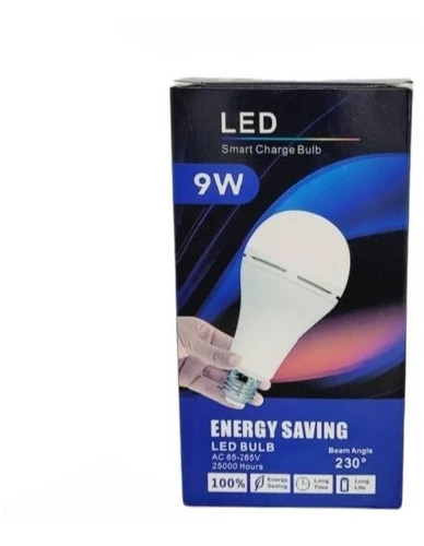 Ampolleta Led De Carga Inteligente De 9w 1 Unidad.