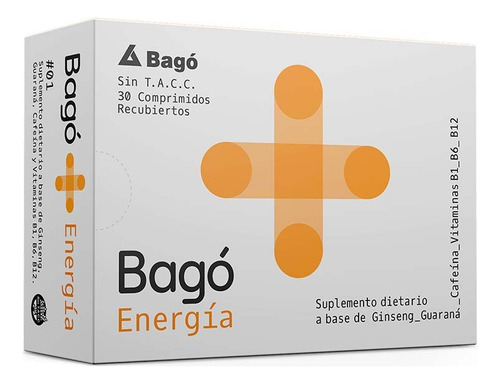 Bago + Energia X 30 Comp. Sabor No