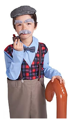 Disfraz De Anciano Para Niños Rabtero, Disfraz De 100 Días D