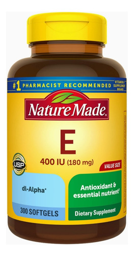 Vitamina E (400iu) 300 Sofgels 