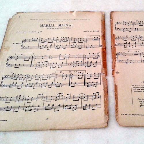 Partitura 1926 - Maria!... Maria!... - Mutt, Jeff E Tuyhú