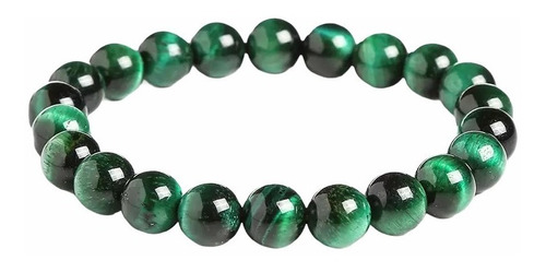 Pulsera Ojo De Tigre Verde Piedra Original + Envío Gratis