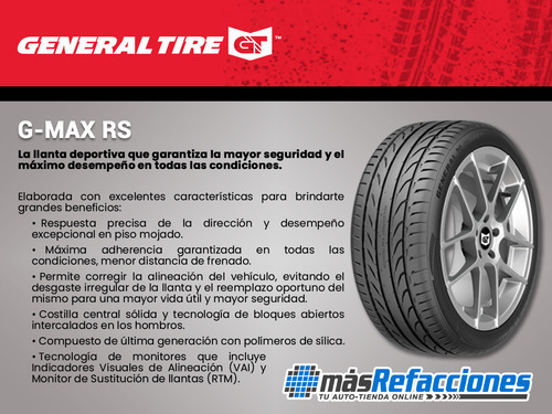Llanta 205/50r17 93w General Tire G-max Rs