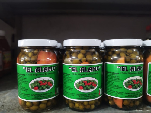 Chile Piquin En Escabeche El Alamo 250 Gr Desde Santiago N.l