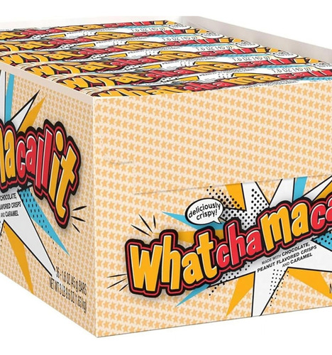 Barritas Caramelo Whatchamacallit 1.6 Oz (12 Pzas)