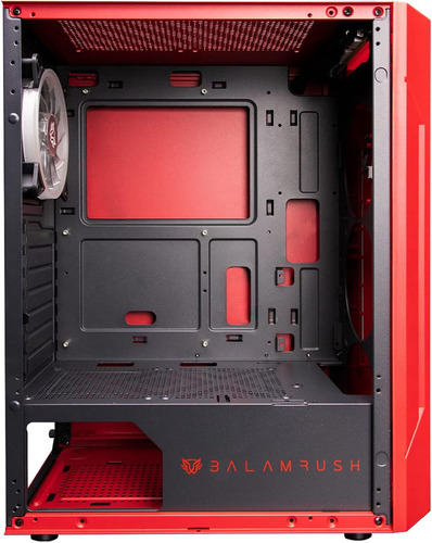 Gabinete Gamer Balam Rush Cyclops Gsx5000 Atx 1 Fan Rojo