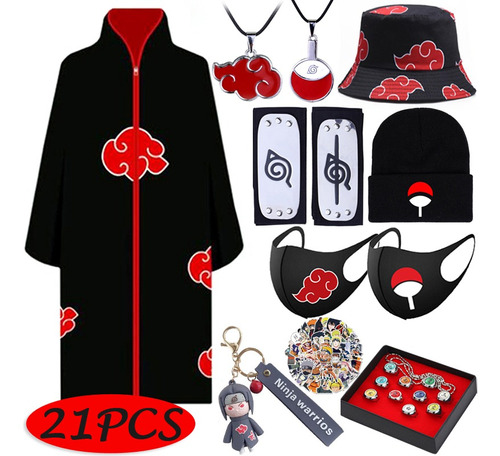 Naruto Cos Kit De 21 Batas Akatsuki Itachi Shuriken
