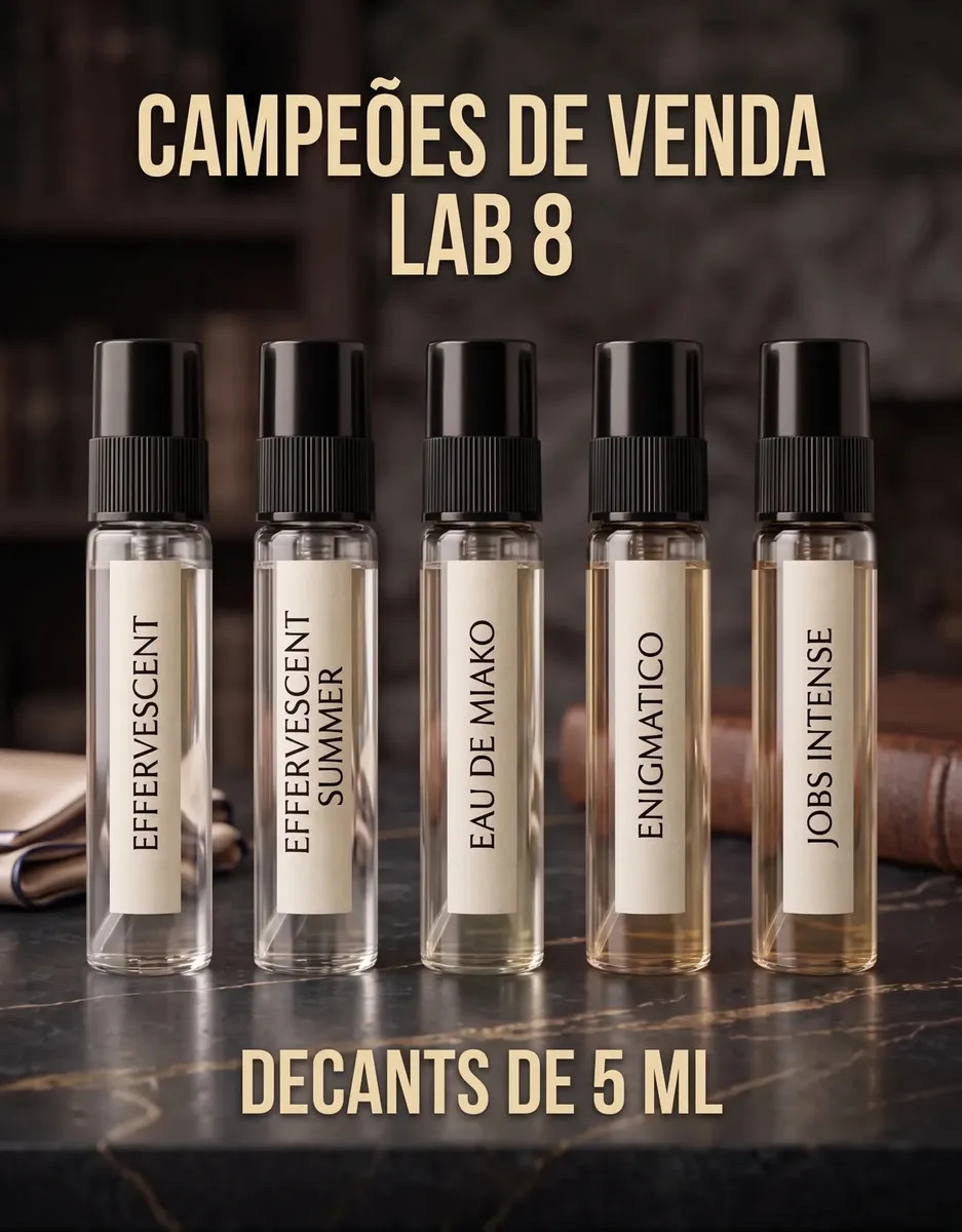 DECANTE EFFERVESCENTE COM OS 5 MAIS VENDIDOS LAB 8 5ML