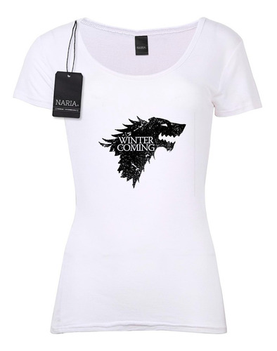 Remera Dama Game Of Thrones Dibujo Art Logo - Psgt1