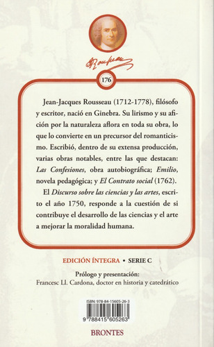 Discurso Sobre Las Ciencias Y Las Artes. Rousseau J. Brontes