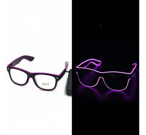 Lentes Luminosos Neon Para Fiesta Uv 400 Glow Stick