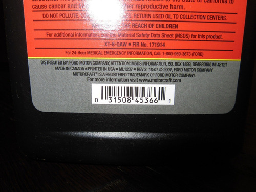 Aceite Caja Automatic Legitimo Ford Mondeo Kuga S-max Fiesta