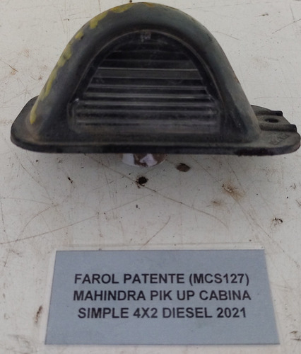 Farol Patente Mahindra Pik Up Cabina Simple 4x2 Diesel 2021 (Usado)