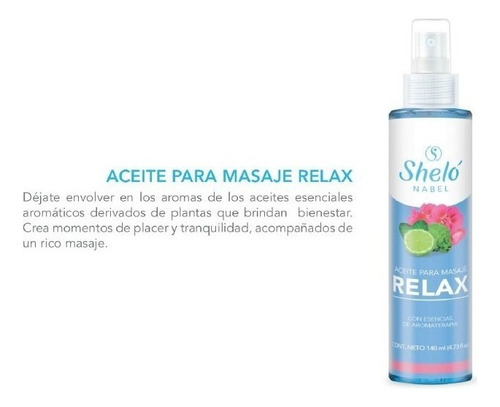 Relax Aceite Para Masaje Con Aceites De Aromaterapia 140ml