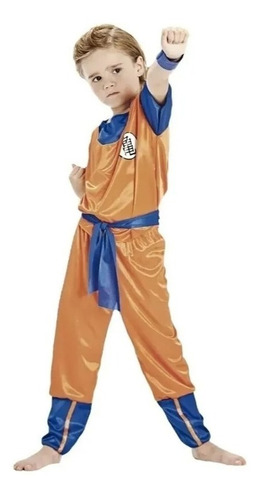 Disfraz Niño Goku Dragon Ball Z Cosplay Licencia Original