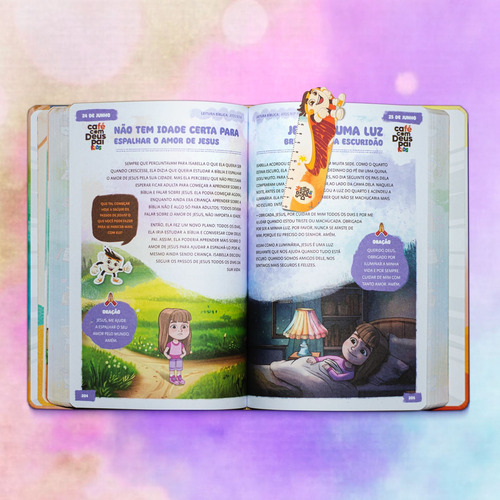 Café Com Deus Pai Kids Meu Super Herói 2025 Devocional Infantil Capa Dura Com Marca Página