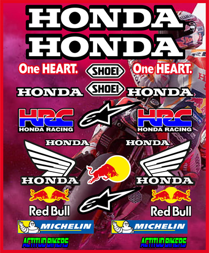 Kit De Stikers Honda Moto