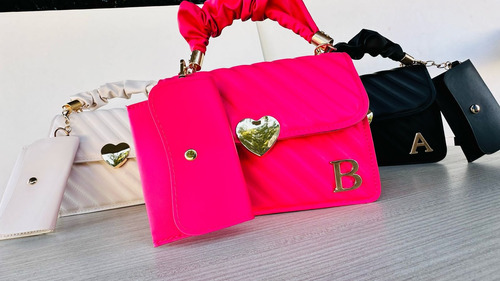 Bolso/cartera Personalizado Con Inicial Variedad De Colores