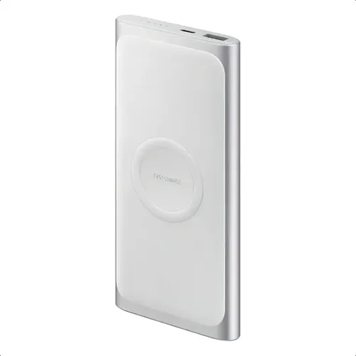 スマホアクセサリー Samsung Galaxy 15W Battery Pack 10000mAh Power Bank Carregador Portátil 10000mah Indução Samsung Cor Prata